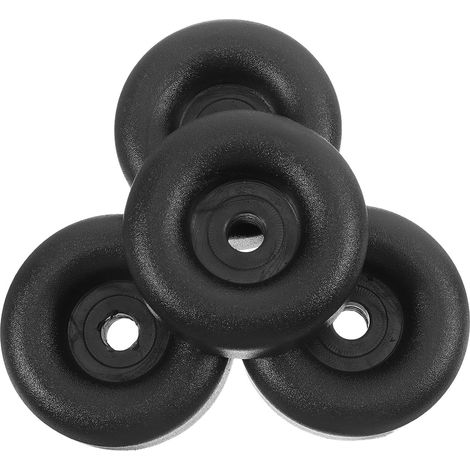 Coussin Tampon Rond en Caoutchouc Noir pour Rampe de Remorque et Porte de Camion, Protège le Chargement et Augmente la Friction, Lot de 4 Pièces Antidérapantes (1/5)