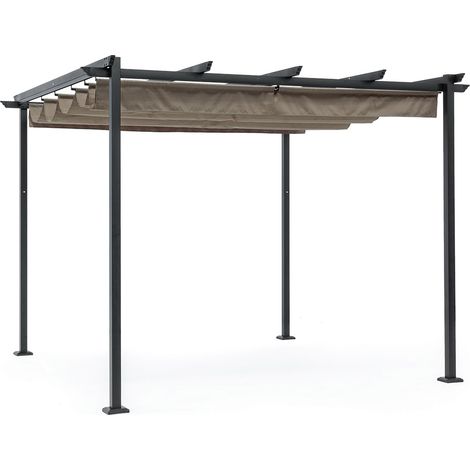 GAZEBO DA ESTERNO DYNAMIC 3X3 ANTRACITE TORTORA BIZZOTTO (1/5)