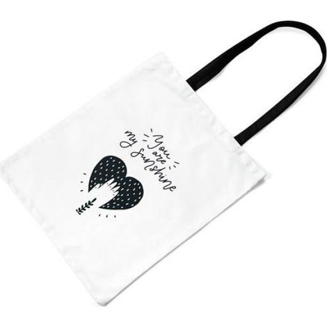 Sac Shopping - Tote Bag Coton 48 x 55 cm - Anses 30 cm - Réutilisable - 1 Pièce (1/3)