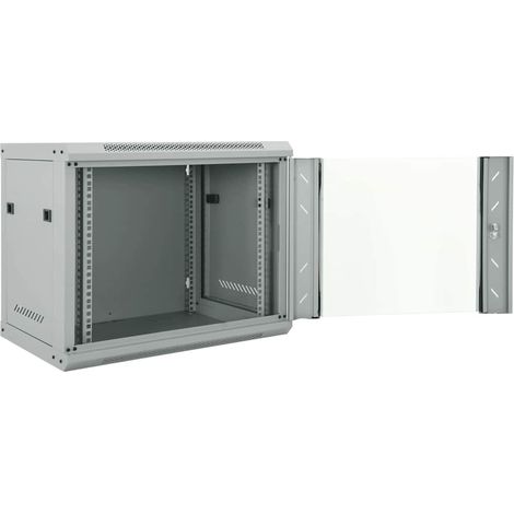 Armoire réseau avec stockage Gris 60 x 45 x 50 cm Acier (1/5)