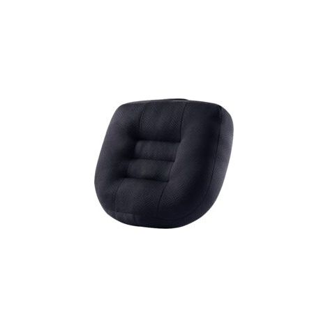Coussin rehausseur auto noir durci grande taille, assise ferme et haute, améliore visibilité et posture de conduite (1/5)