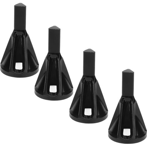 Outil d'ébavurage et de chanfreinage externe en carbure, 4 pièces, foret à chanfreiner, 3 fentes, queue triangulaire noire (1/5)