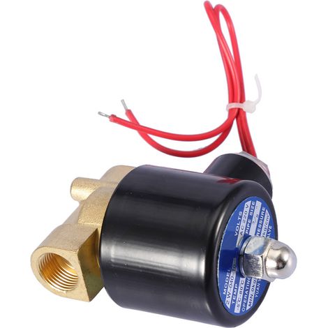 Électrovanne DN10 normalement fermée, 2 positions, 2 voies, 220 V CA, 3/8" (1/5)