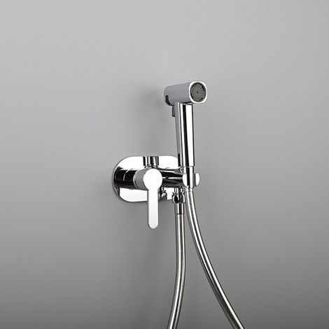 Pistolet de pulvérisation d'eau chaude et froide dissimulé dans le mur, pistolet de pulvérisation entièrement en cuivre (1/5)