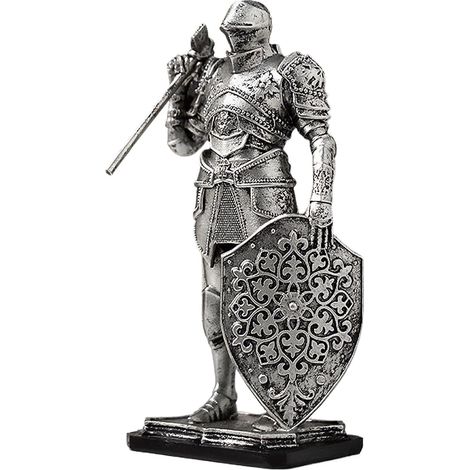 De Bureau Statue Dcorative Chevalier en RsineArtisanat (1/5)