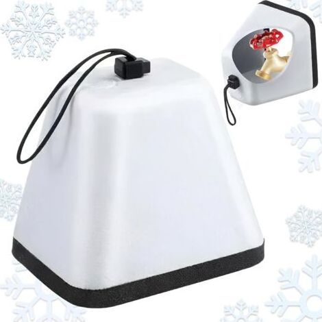 Mousse Protection Hiver Robinet, Couverture Robinet Hiver, Outdoor Faucet Cover for Winter, Protection Hivernale pour Robinet Extérieur, Protection Contre le Vent, la Pluie, la Neige, le Gel (1/4)