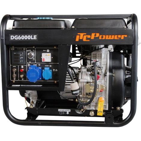 DG6000LE Generador Eléctrico Diésel abierto 5,3 kW ITCPower