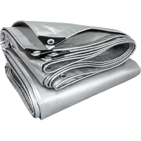 GDHZS- 3×2m Bache de Protection Exterieur Bâche Anti Chaleur Polyéthylène 160g/m² TarpBâche Anti Chaleur bâche de Protection pour Bateau,Tente,bâche (1/5)