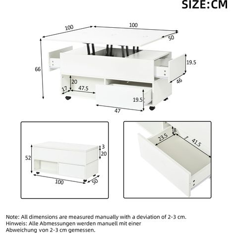 Modulares Sofa aus Stoff in Weiß 100 x 50 x 52 cm HOMAIRE (1/5)