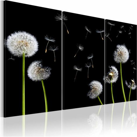 Tableau famille de pissenlits - 60 x 40 cm (1/4)