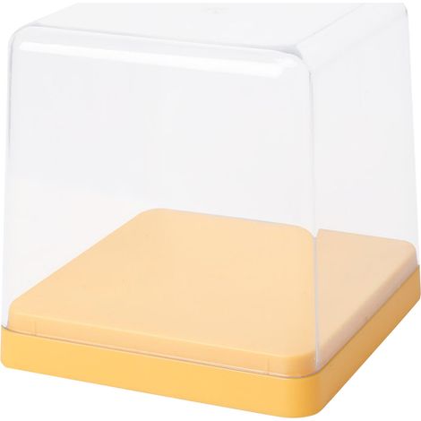 Boîte de rangement pour figurines avec couvercle transparent, anti-poussière, empilable, jaune, lot de collection (1/5)