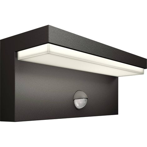 [GEBRAUCHT] B-Ware Philips Außenwandleuchte LED mit Bewegungsmelder 3.8W anthrazit 800 Lumen IP44