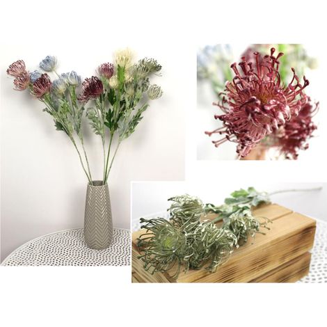 Blume ala Knoblauch 5 Blüten 6 cm Stiel 75 cm 5 Stück  LTI-160