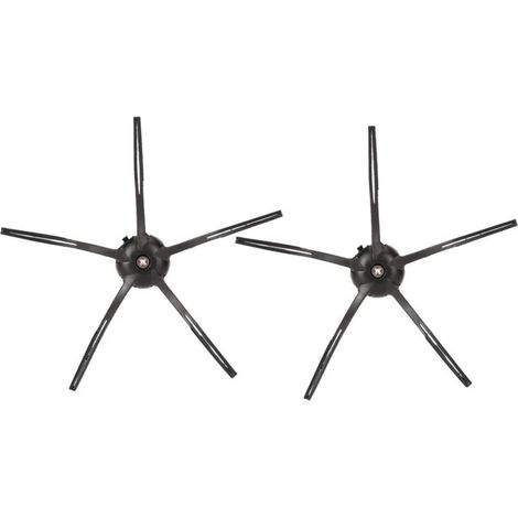 2 pièces pour accessoires de robot de balayage Roborock S7 T7S Plus G10 brosse latérale pentagonale (noir) (1/4)