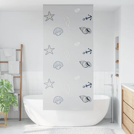 Store enrouleur de douche 100x240 cm largeur du tissu 96 cm (1/5)