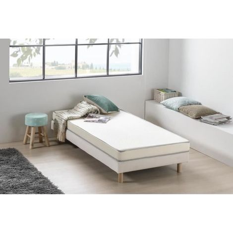 DEKO DREAM Matelas mousse 90 x 190 cm - Confort ferme - Epaisseur 12 cm - KIETOA (1/10)