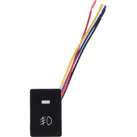 Interrupteur à bouton-poussoir 4 pôles 12V avec indicateur lumineux de fond LED pour barre antibrouillard DRL Camry Tacoma Prado (1/5)