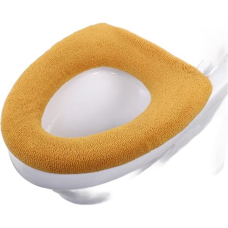 Washable and reusable thick fabric toilet seat cover (I) (1/5)