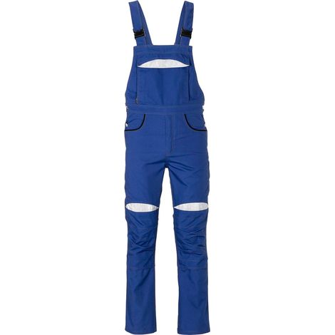 Arbeitshose Latzhose DuraWork kornblumenblau/schwarz Größe 110 (1/5)