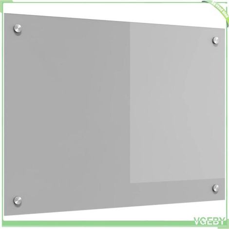 Dosseret de cuisine - FAFEISY - 42001227 - Gris clair - Verre trempé - 70 x 50 cm (1/5)