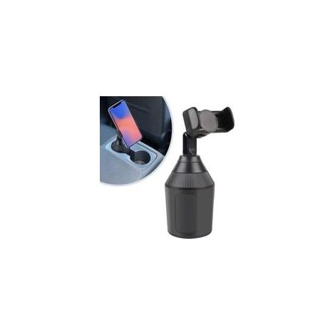 Support Universel pour téléphone, Support Telephone Voiture, Porte Telephone Voiture pour Porte-gobelet pour Smartphone (1/5)