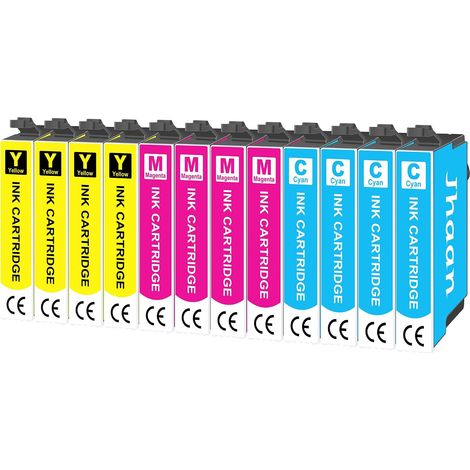 Cartouches d'encre Compatible pour Cartouche Epson XP 2100, Lot de 12 (1/5)