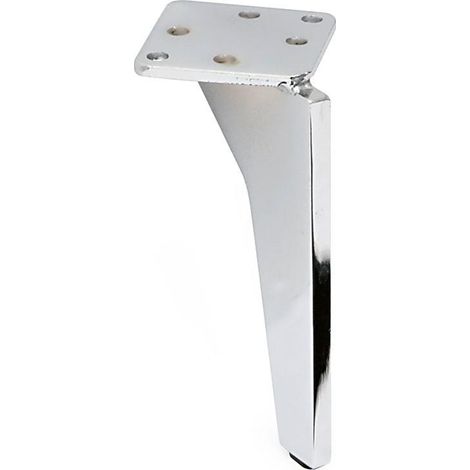 pata metalica tercia especial h135 cromo altura total 134mm.- (1/2)