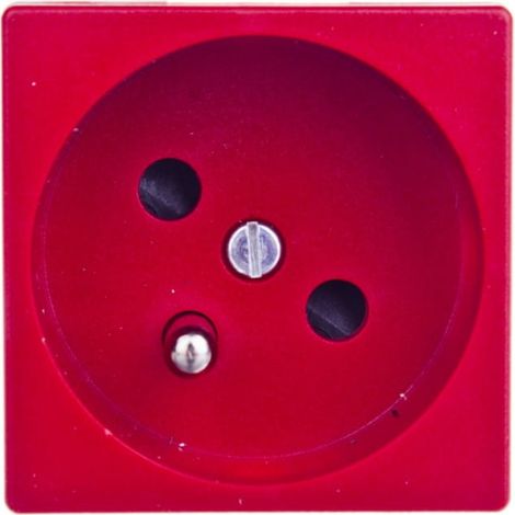 Enchufe individual Simon Connect K45 con/sin 16A IP20, conectores rápidos, rojo K22/6
