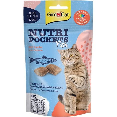 GimCat Nutri Pocket Fisch Katzenleckerli 60g - Lachs 60g