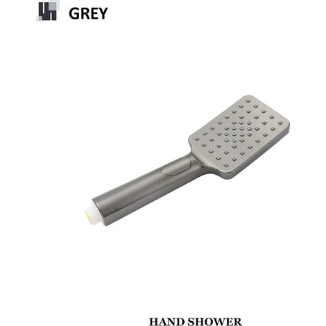 (Grey Shower) Ensemble de barre de douche avec pommeau de douche relevable mural, accessoires de douche pour salle de bain, barre de douche réglable avec flexible de douchette, or et noir. (1/5)