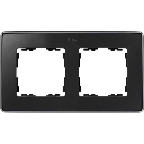 Cornice 2 elementi base grafite cromata SIMON 82 DETTAGLIO 8201620-241