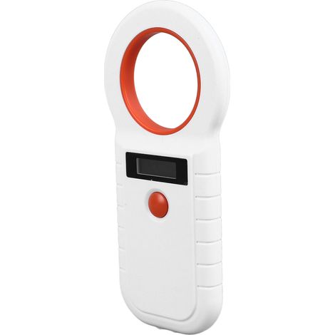 Lecteur de puces d'identification pour animaux de compagnie, blanc, reconnaissance précise, polyvalent et robuste. Scanner d'identification par puce électronique pour chiens. (1/5)