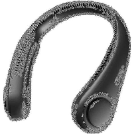 Ventilateur de cou portable, ventilateur mains libres sans pales, ventilateur personnel portable, sans pales, rechargeable, design avec écouteurs, ventilateur de bureau alimenté par USB (1/5)