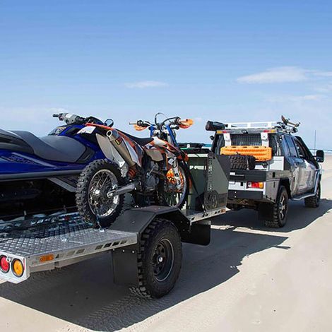 Sangles d'arrimage rembourrées avec boucle à came pour moto, cargaison, camion, remorque, bagages et planche de surf (1/5)