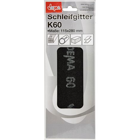 Schleifgitter Trockenbau Gitterleinen Schleifpapier Set 115 x 280 mm K60 (1/5)