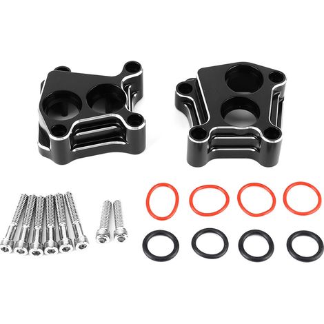 de couvercles de blocs de poussoirs en aluminium noir