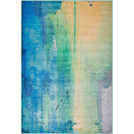 Tappeto blu/verde 160 x 230 cm Susuz (1/5)