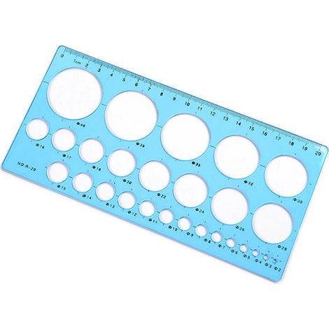 Fournitures scolaires pour étudiants, design géométrique créatif et multifonctionnel, gabarit circulaire, règle pour dessiner des cercles (1/5)