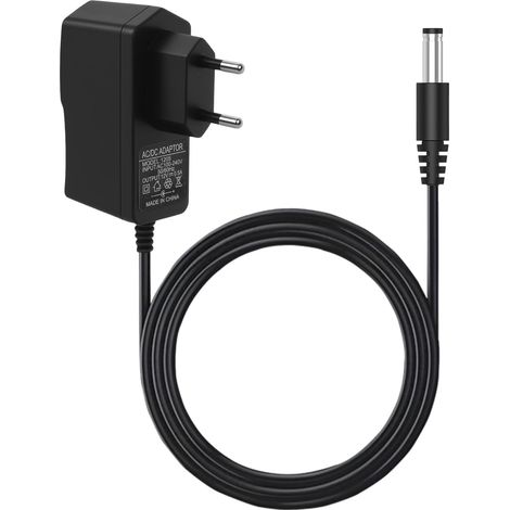 12V 0,5A Netzteil, 12V DC Ladegerät (5,5 x 2,1 mm), 100-240V auf 6W AC/DC Netzteil für Router, Überwachungskameras, LED-Streifen, TV-Boxen, Mini-Ventilatoren, 1 m