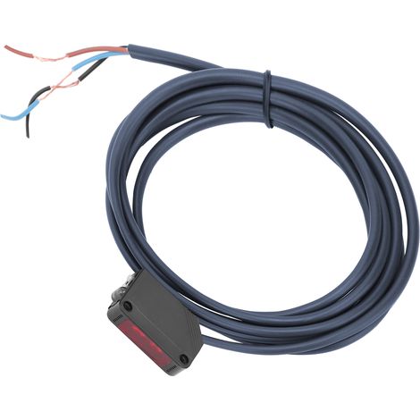 Capteur infrarouge photoelectrique carré E3Z-D62, commutateur de proximité à faisceau traversant avec câble, 12-24V DC, détecteur optique industriel (1/5)