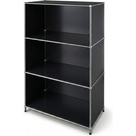 Metallregal Concept Epure MK-101 4 Ablagen Standregal Schwarz (1/5)