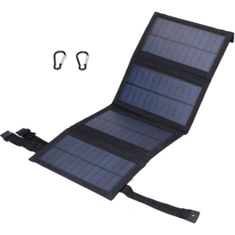 Faltbares Solarpanel – 20 W, 5 V – USB-Ladegerät – Solarzellen – IP65 – Handy-Ladegerät – für Camping, Notfallausrüstung und Reisen (1/5)