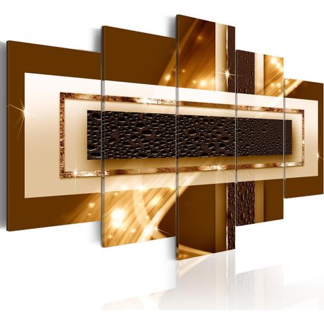 Tableau Imprimé "Golden Streak" 100 x 200 cm (1/2)