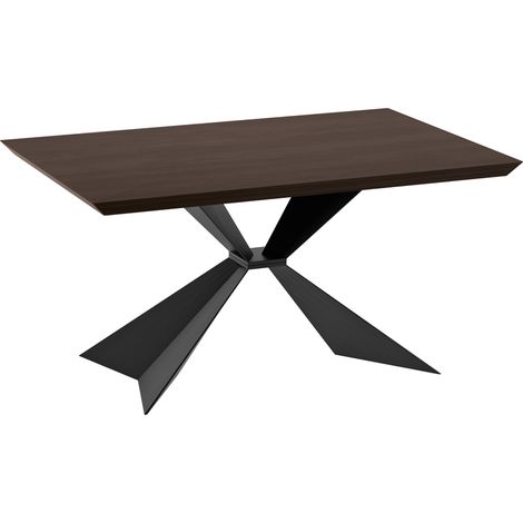 Stark Table Fixe (160X90 Cm) En Placage Noir (1/3)