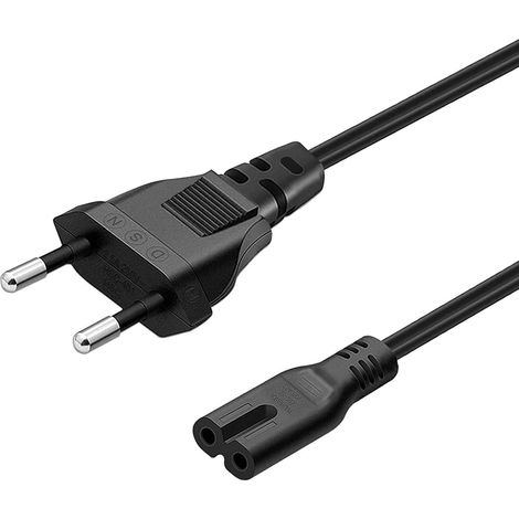 Cable de alimentacion IEC-320-C7 5 M Negro (1/4)