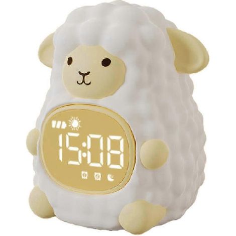 Réveil LED animal de dessin animé - Mouton intelligent avec lumière et fonction snooze pour la décoration de la chambre d'enfant (1/5)