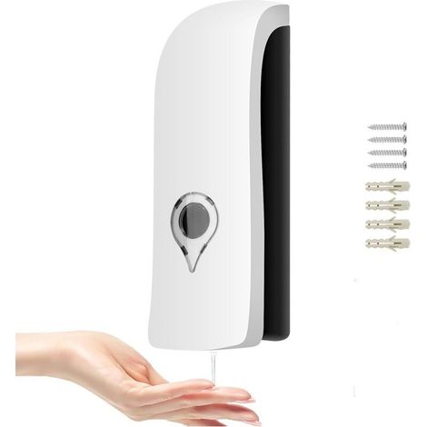 300ml Manual Soap Dispenser, Wall Mounted Single Head Liquid Soap Dispenser, Shampoo Dispenser, Bathroom Shower Gel, Liquid Shampoo Holder (1/5)