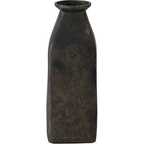 Vase design géométrique vert rouille élégant - Vert rouille tendance design chic (1/2)