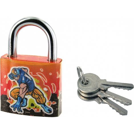 Thirard – Cadenas à clé Extra Lock Explocom 30mm – Corps acier et anse cémentée – Mécanisme à goupilles – 3 clés acier nickelé