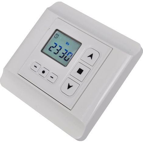 Largeight – Régulateur moteur rotatif 230V – Minuterie programmable 24h – Charge 400W – Protection IP30 – Dimensions 80x80x45mm